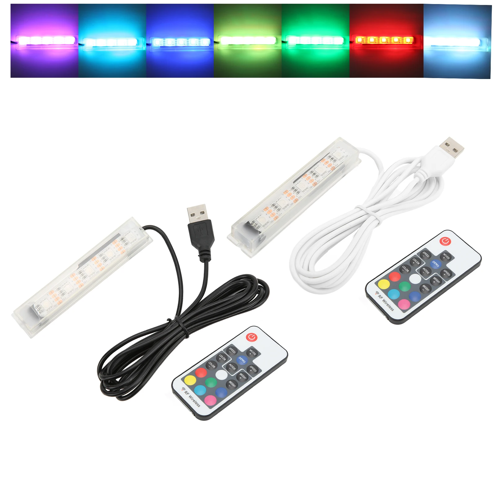 Lâmpada LED USB para Aquário Colorida com Controle Remoto - Imagem 2