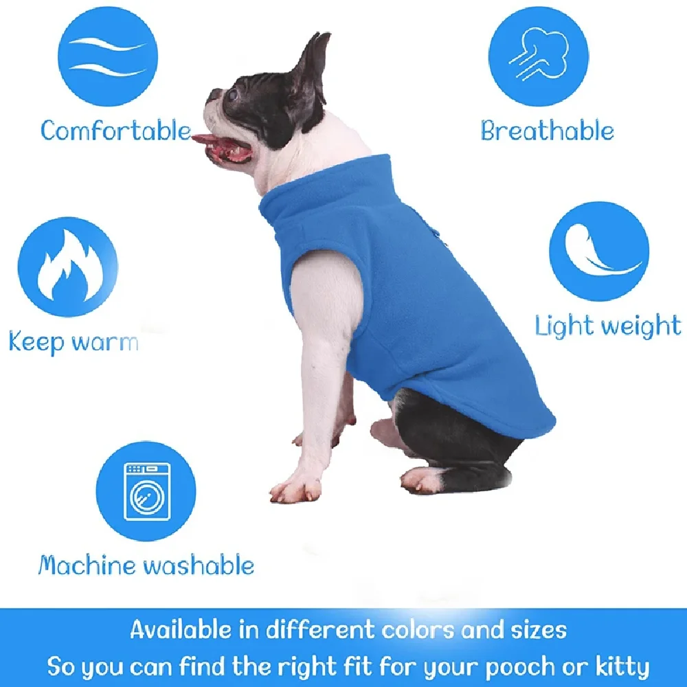 Colete de Lã para Cães e Gatos Pequenos para Outono e Inverno - Imagem 4