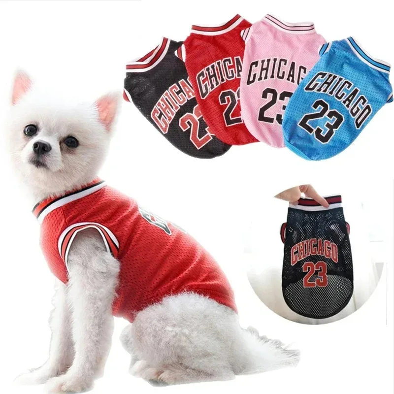 Camiseta de Basquete para Cães de Malha Respirável para Verão - Imagem 2