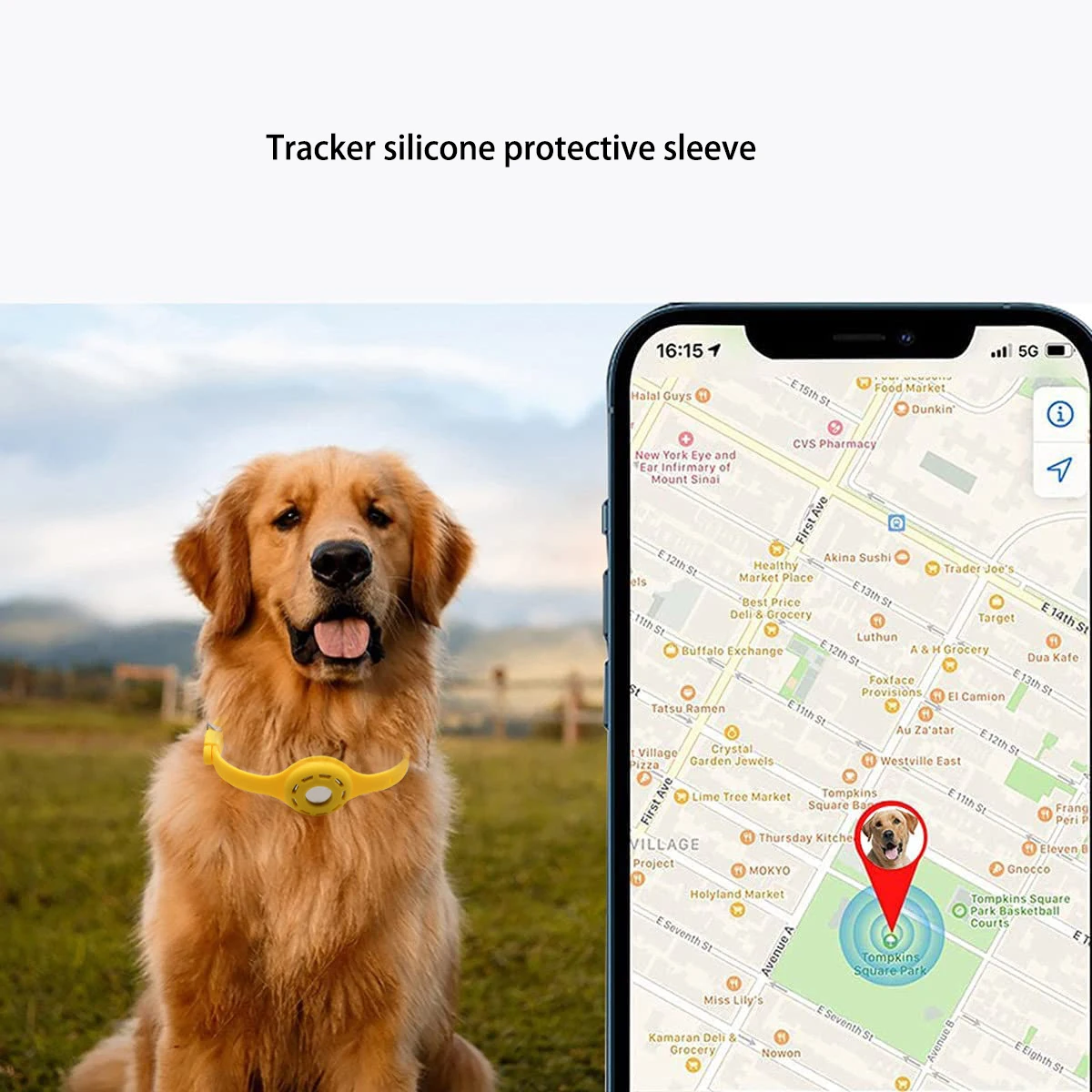 Coleira para Cães e Gatos com Suporte Airtag - Imagem 4