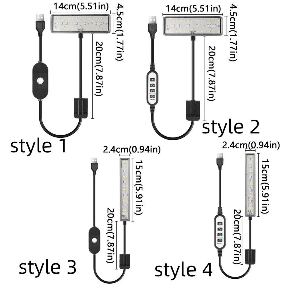 Luz LED para Aquário USB com Rotação 360° e Fixação por Clipe - Imagem 6