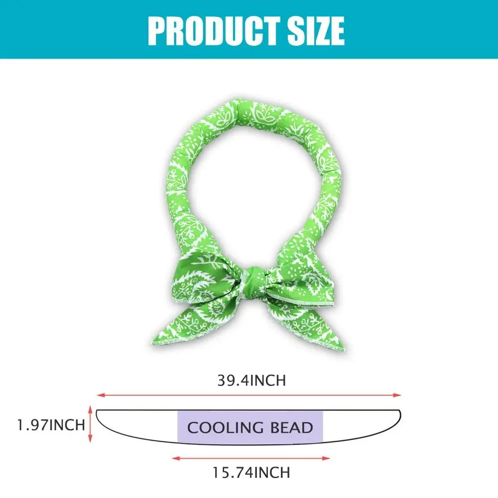 Bandana de Resfriamento para Cães de Algodão 100 cm com Resfriamento Rápido - Image 5