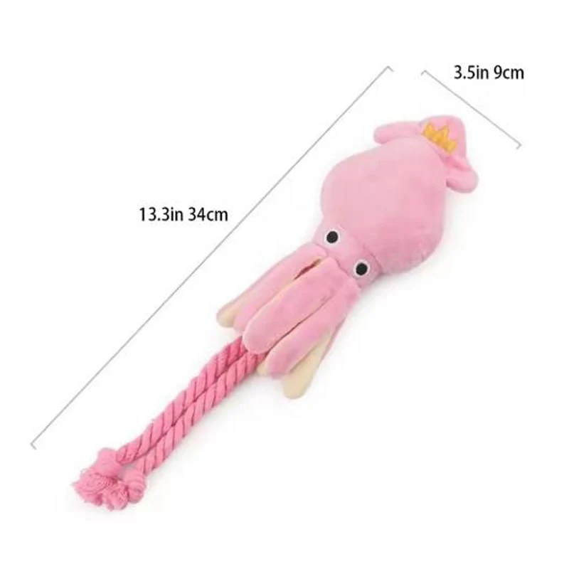 Brinquedo Polvo de Corda para Cães e Gatos com Som - Imagem 3