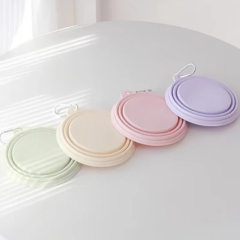 Tigela Dobrável para Cães e Gatos 350ml de Silicone com Mosquetão - Imagem 4