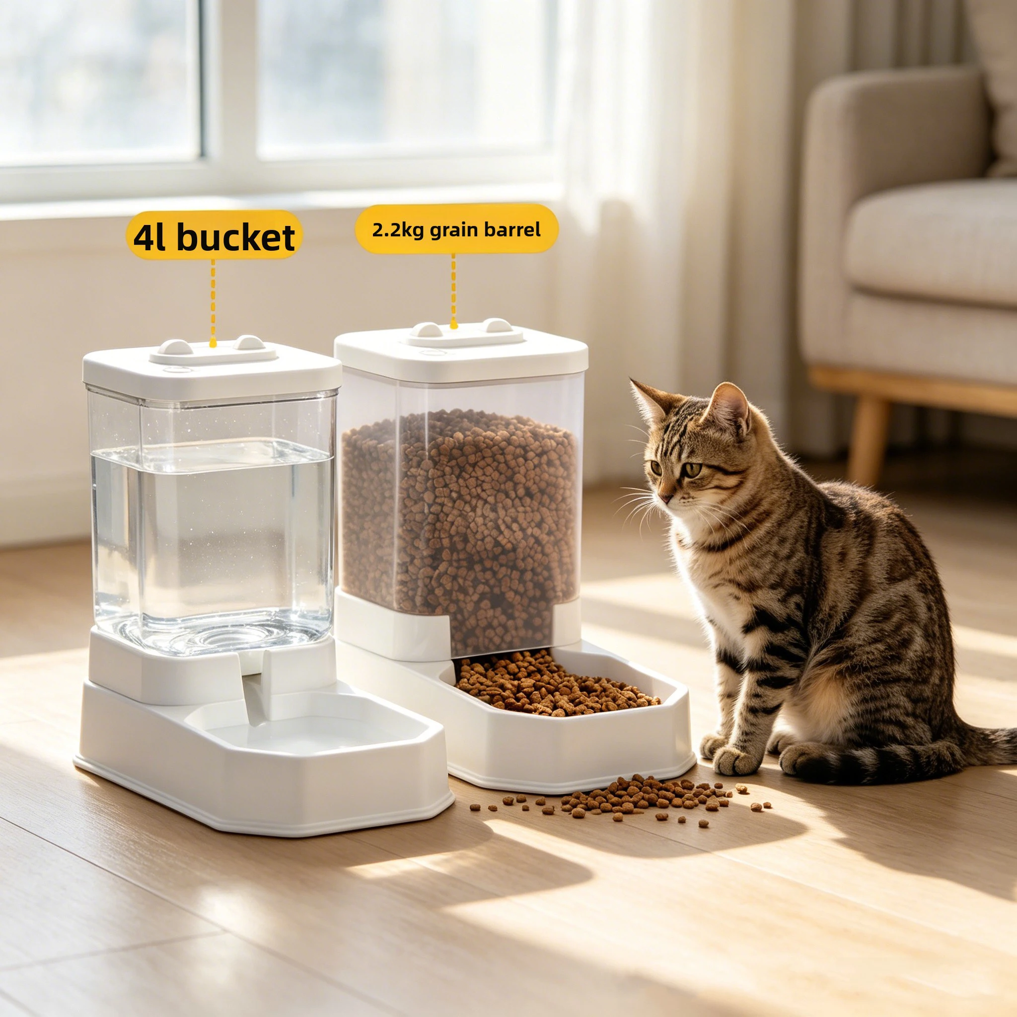 alimentador e bebedouro automático para gatos e cães