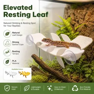 folha para habitat de répteis com ventosas
