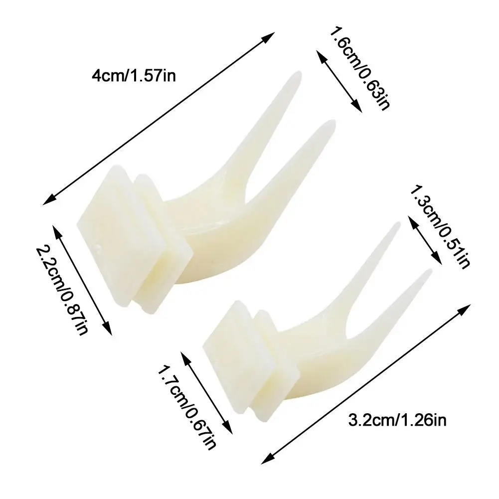 Kit 5 Garfos de Plástico para Pássaros e Papagaios com Encaixe na Gaiola - Imagem 4