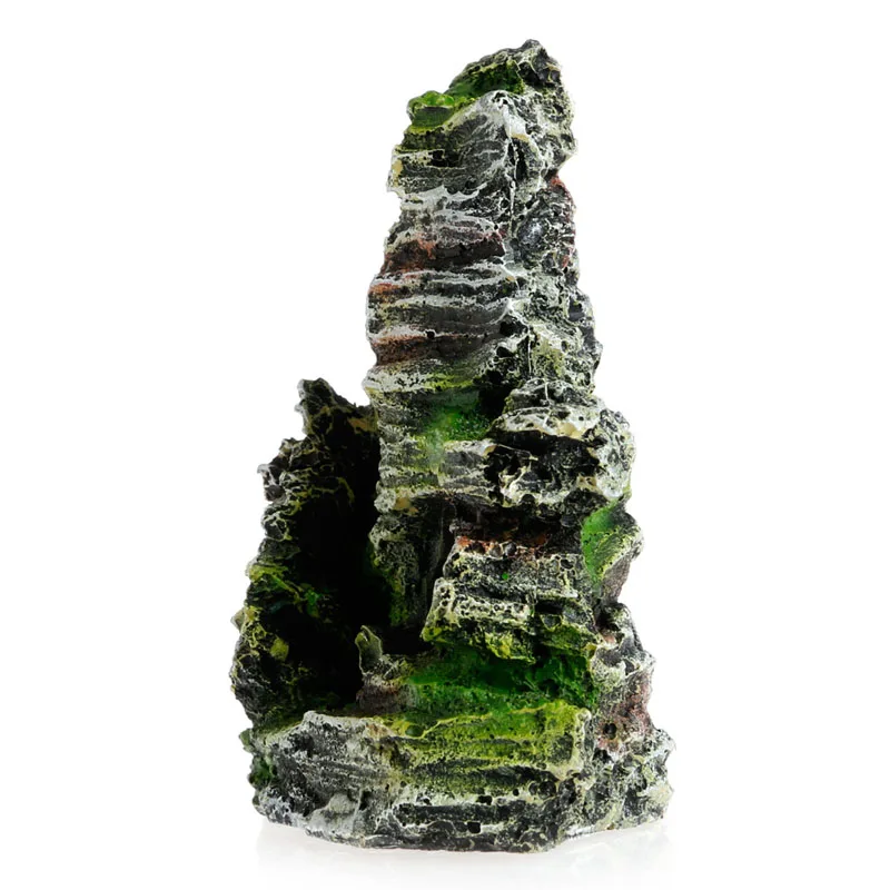 Decoração de Aquário Casa de Resina com Musgo 10,7 cm para Tanque de Peixes - Imagem 6