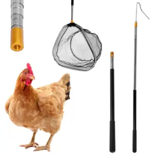 apanhador de aves telescópico com rede