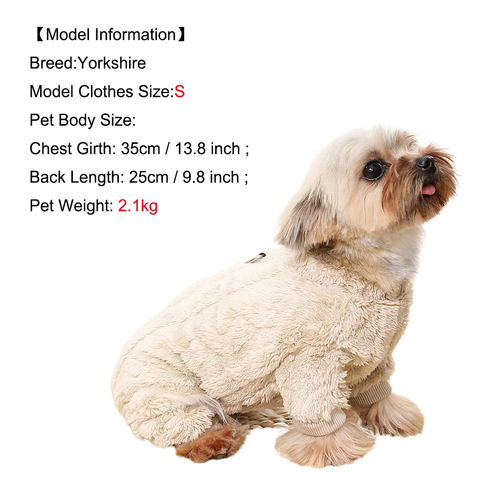 Macacão de Lã para Cães e Gatos Pequenos e Médios Aconchegante - Image 3