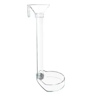 alimentador de aquário acrílico transparente