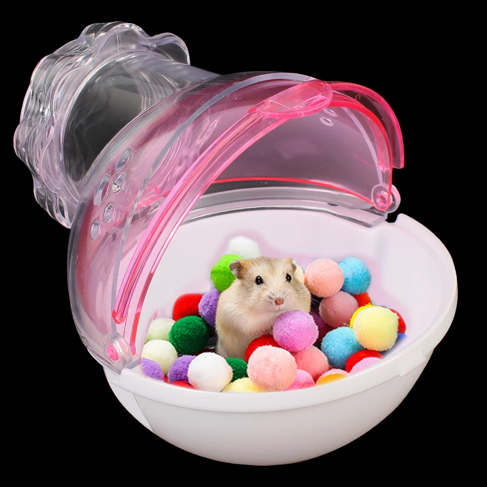 Caixa de Banho para Hamster de Acrílico Transparente 15x13x5,7cm - Imagem 6