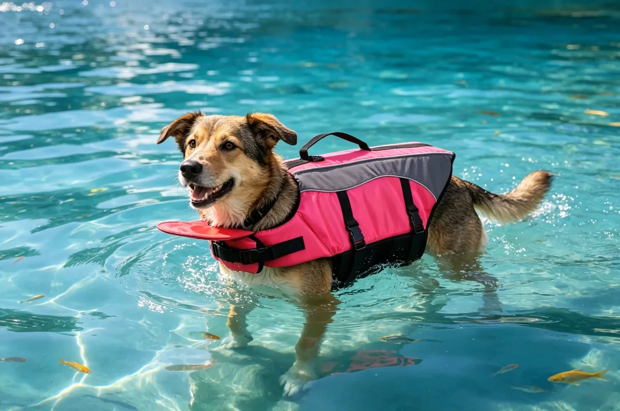 Colete Salva-Vidas para Cães Ajustável para Passeios de Barco - Imagem 2