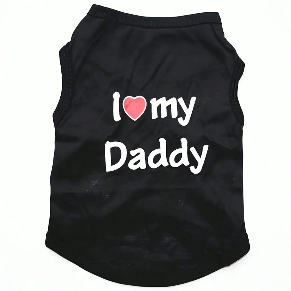 Colete para Cães "I Love My Daddy" de Verão Sem Mangas - Imagem 3
