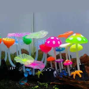 cogumelo fluorescente para aquário