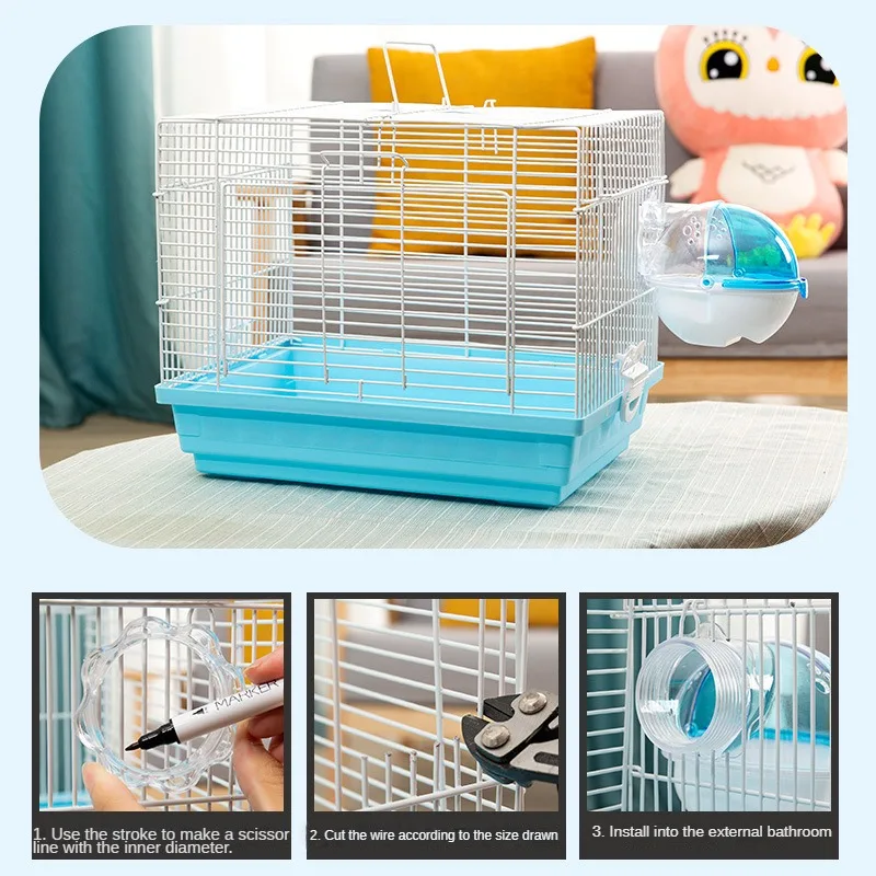 Casa de Banho para Hamster em Acrílico Transparente - Imagem 6