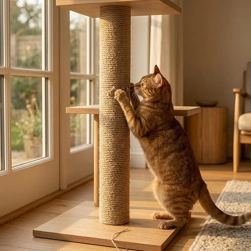 Poste Arranhador para Gatos de Sisal 8 cm Diâmetro Montagem M8 - Image 2