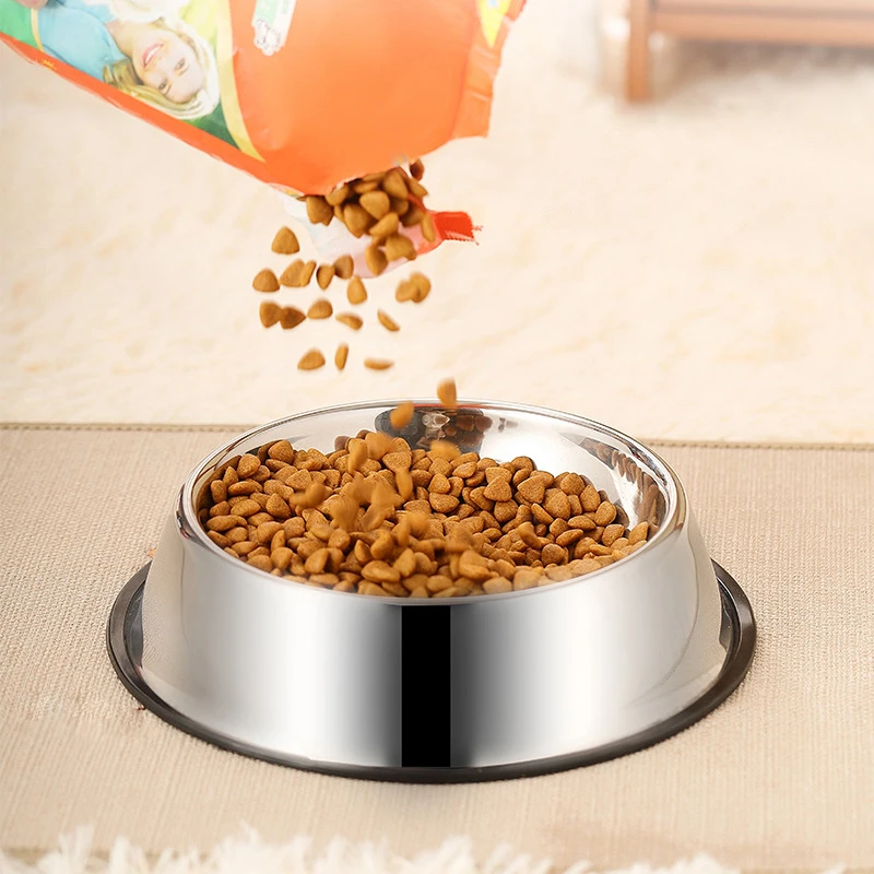 Tigela para Cães de Aço Inoxidável Antiderrapante Anti-Tombamento - Imagem 3