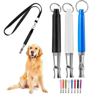 apito ultrassônico para cães de aço inoxidável