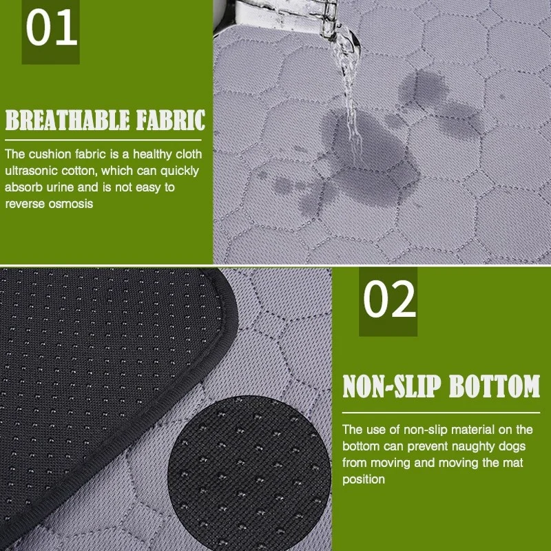 Tapete Higiênico Reutilizável Cães Gatos 60x90 Lavável Impermeável - Imagem 5
