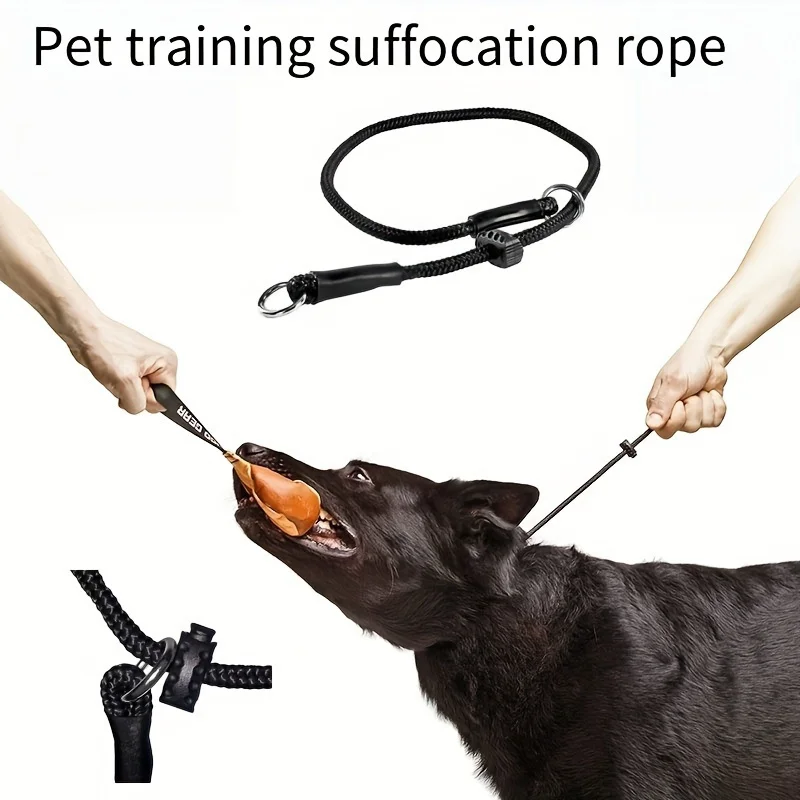 Trela de Treinamento para Cães de Poliéster com Coleira Deslizante Ajustável - Imagem 4