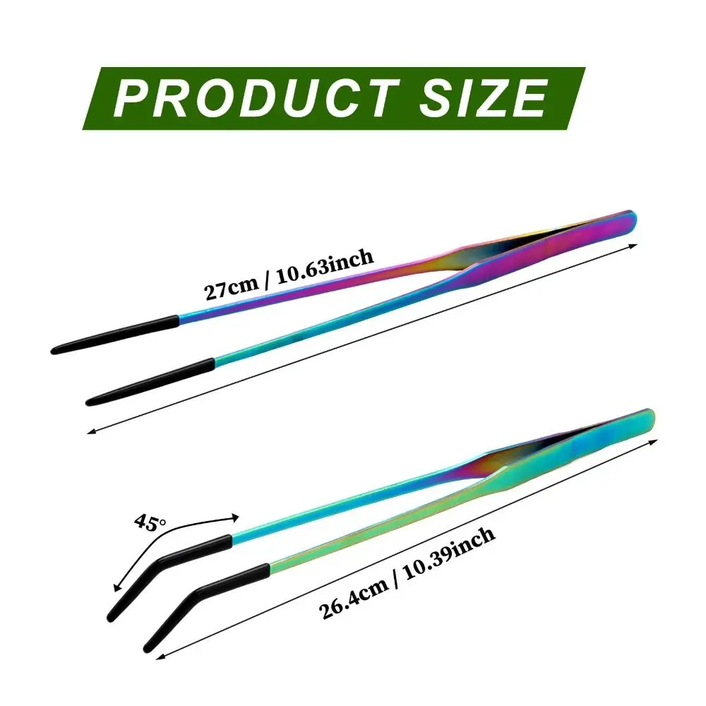 Pinças para Répteis 27 cm Aço Inoxidável com Ponta de Borracha - Imagem 3