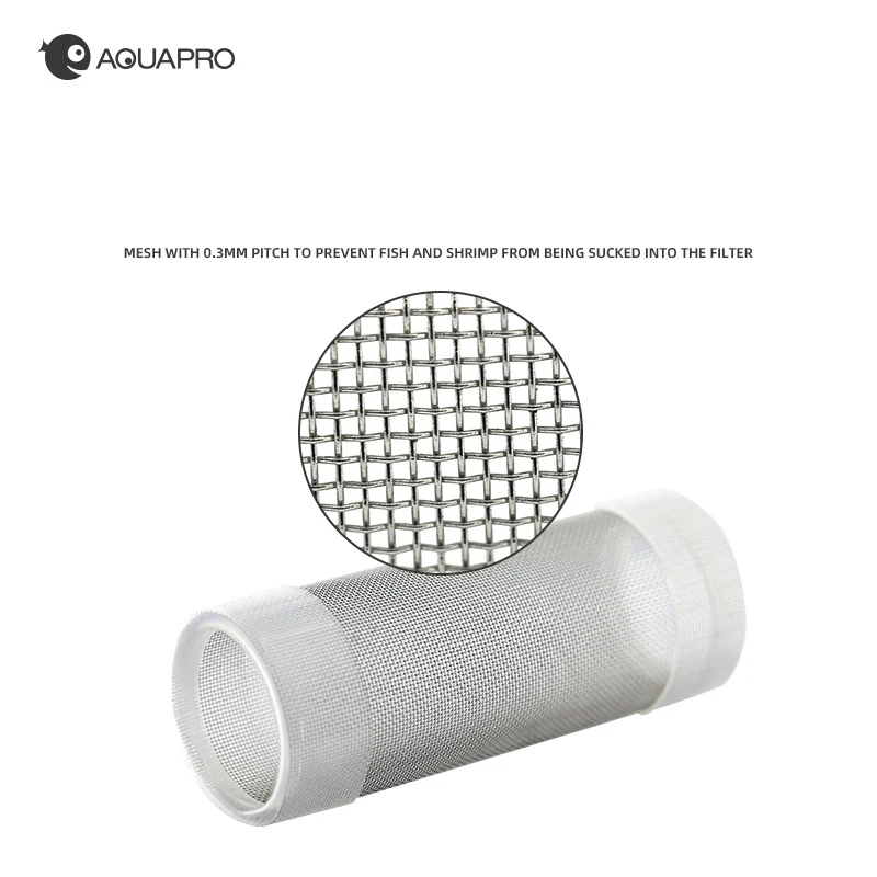 Filtro para Aquário de Aço Inoxidável com Rede Protetora 0,3 mm - Imagem 3