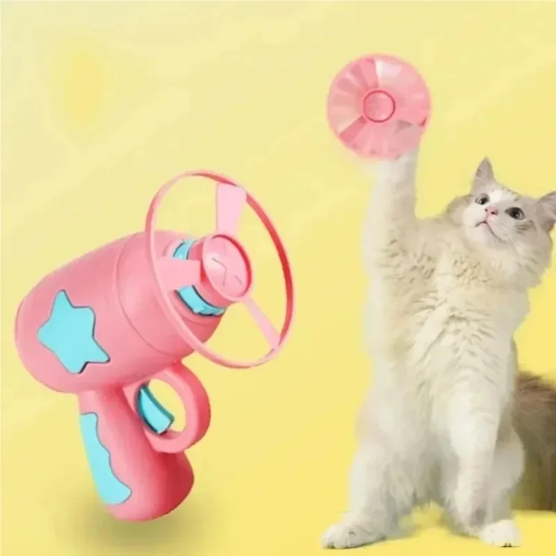 Brinquedo Interativo para Gatos Lançador de Disco Voador Branco - Image 3