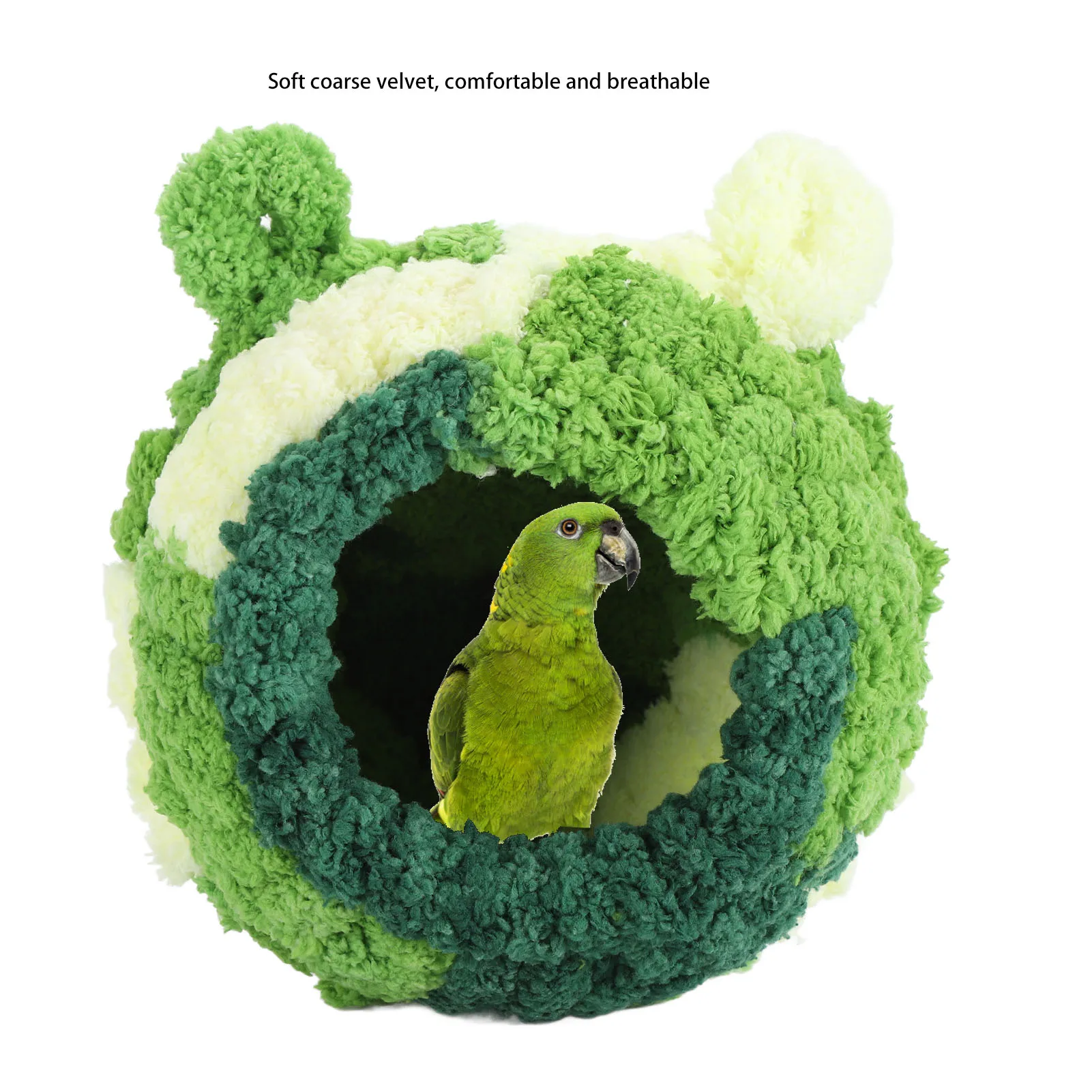 Ninho para Pássaros de Veludo para Gaiola com Encaixe Fácil - Imagem 4