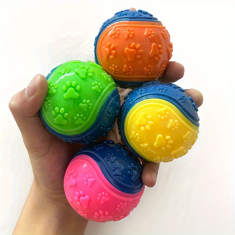 bola estriada para cães