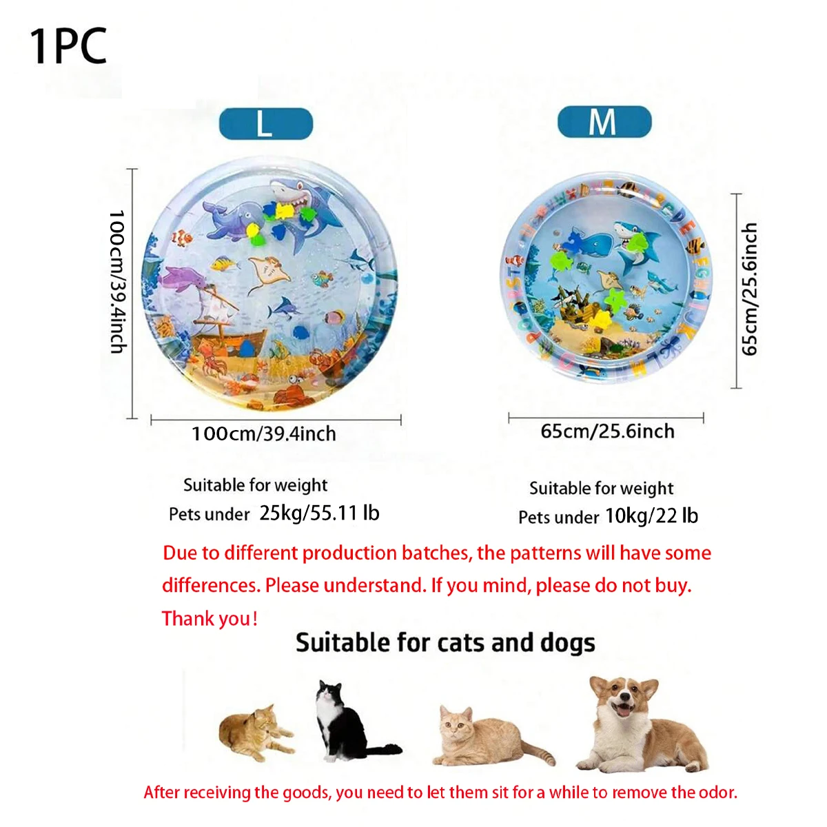 Tapete Refrescante Inflável para Cães e Gatos com Água - Imagem 2
