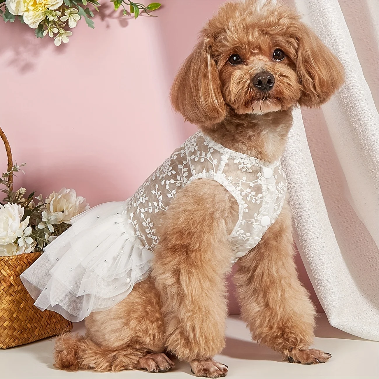 Vestido para Cães e Gatos de Malha Leve Tamanho XXL - Imagem 3
