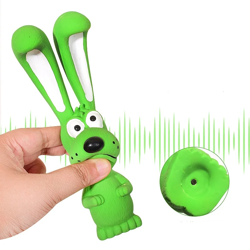 Brinquedo de Látex para Cães Coelho Travesso Interativo - Imagem 5