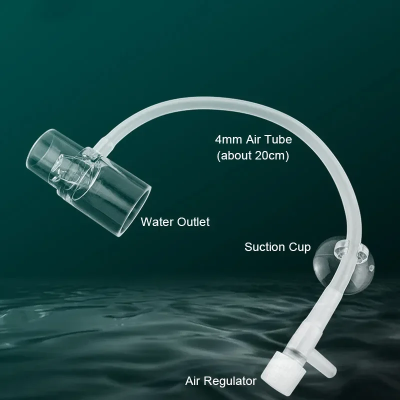 Bico de Saída para Aquário de Acrílico Transparente com Ventosa - Imagem 6