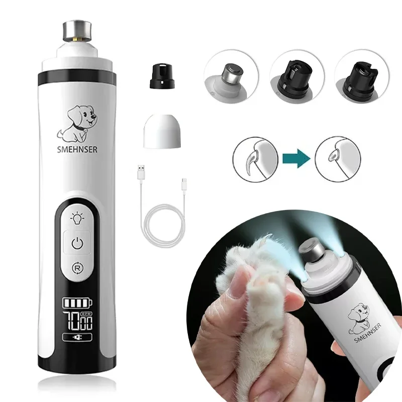 cortador de unhas elétrico para cães e gatos