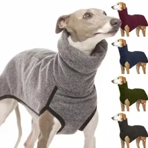casaco pulôver para cães de gola alta