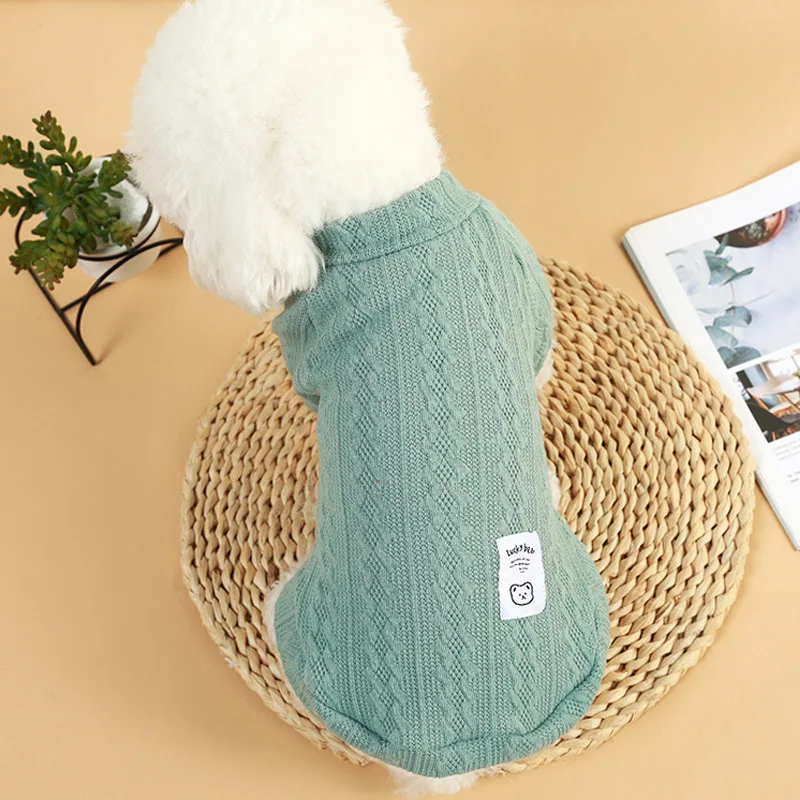 Suéter de Tricô para Cães e Gatos de Pequeno Porte, Quente para Inverno - Imagem 6