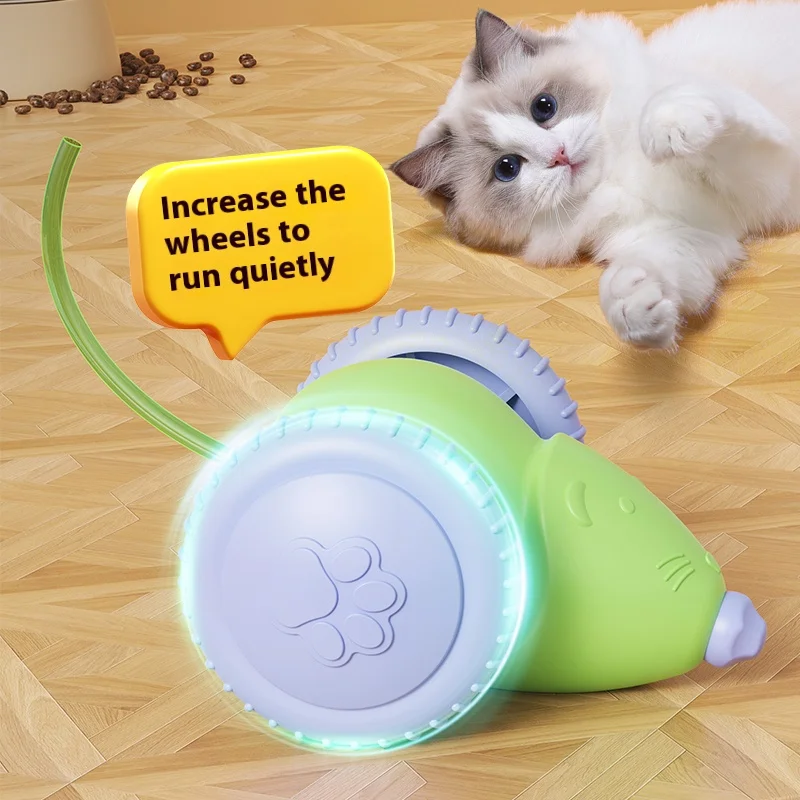 Brinquedo Interativo para Gatos Elétrico Recarregável USB Verde - Imagem 5