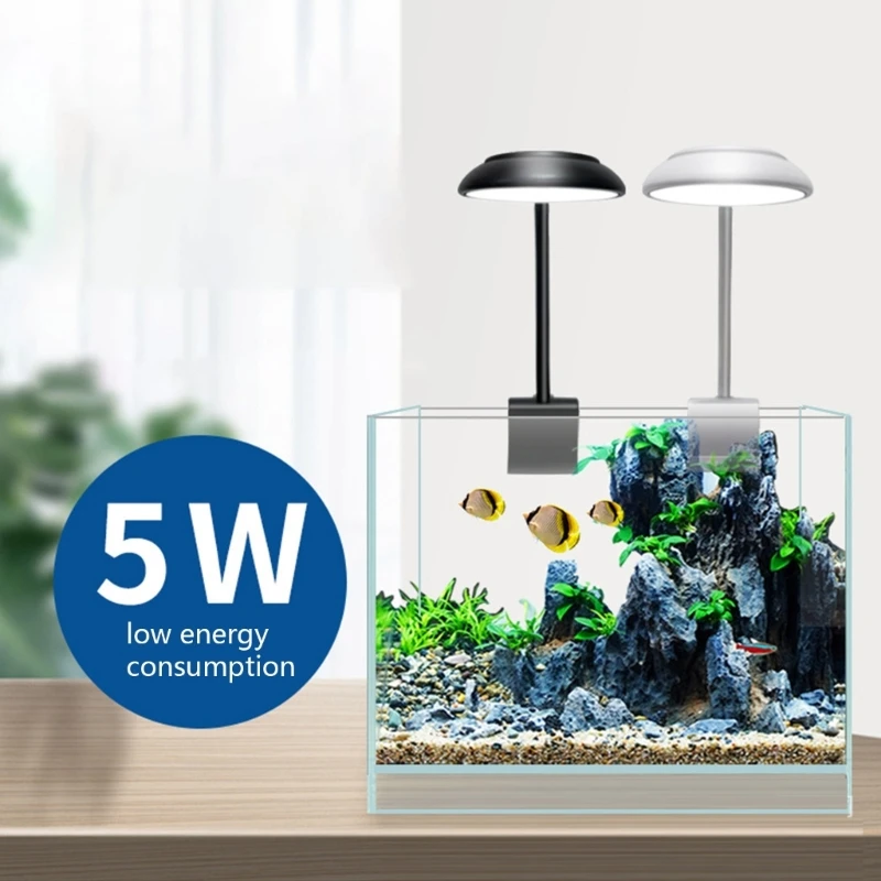 Luminária Clip-On para Aquário USB LED 360° Ajustável Anti-Reflexo - Imagem 2