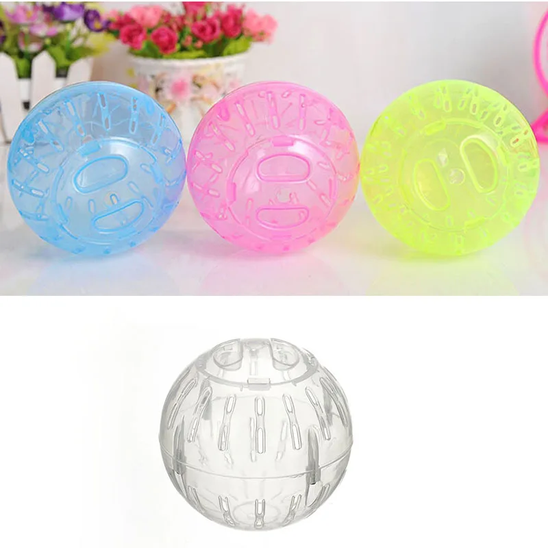 Bola de Exercício para Hamster e Roedores de Plástico 10cm Transparente - Imagem 2