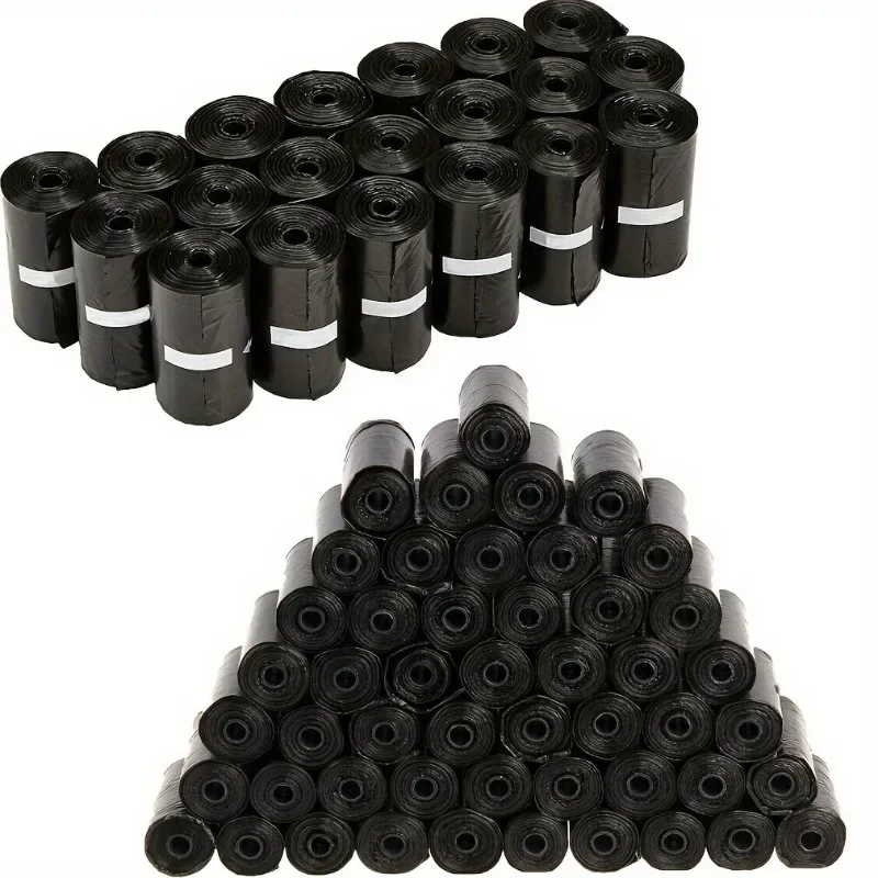 Sacos para Cocô de Cachorro 300/1500 Unidades Portátil à Prova de Vazamentos - Imagem 3