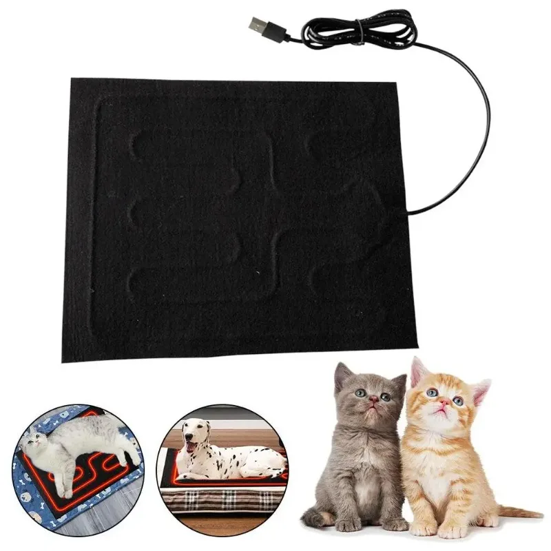 Tapete Aquecido USB para Cães e Gatos Dobrável 25x30cm - Image 2