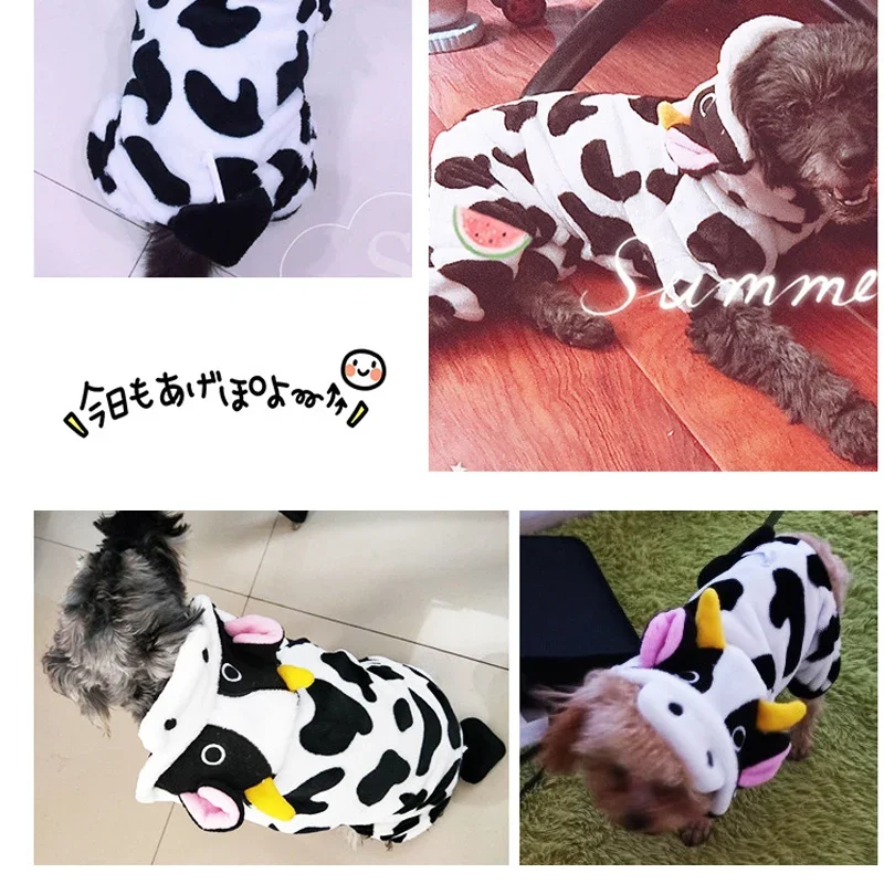 Macacão de Fleece para Cães Pequenos e Gatos com Punhos Elásticos - Imagem 5