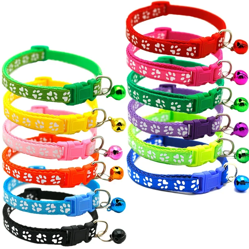 Coleira para Gatos e Cães Pequenos de Nylon com Sino e Ajuste de 19 a 32 cm - Imagem 3