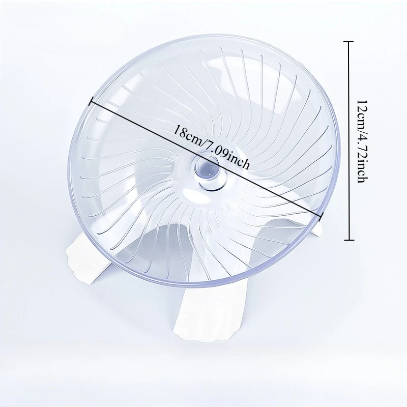 Roda Disco Voador para Hamster com Rolamento de Aço Antirruído - Imagem 5