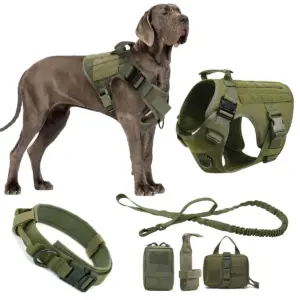 coleira tática para cães nylon 1050d