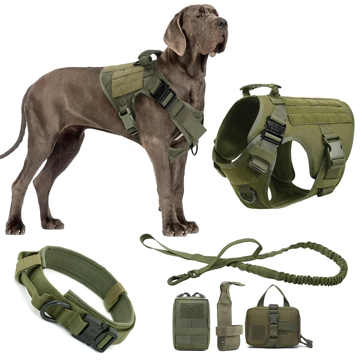 coleira tática para cães nylon 1050d