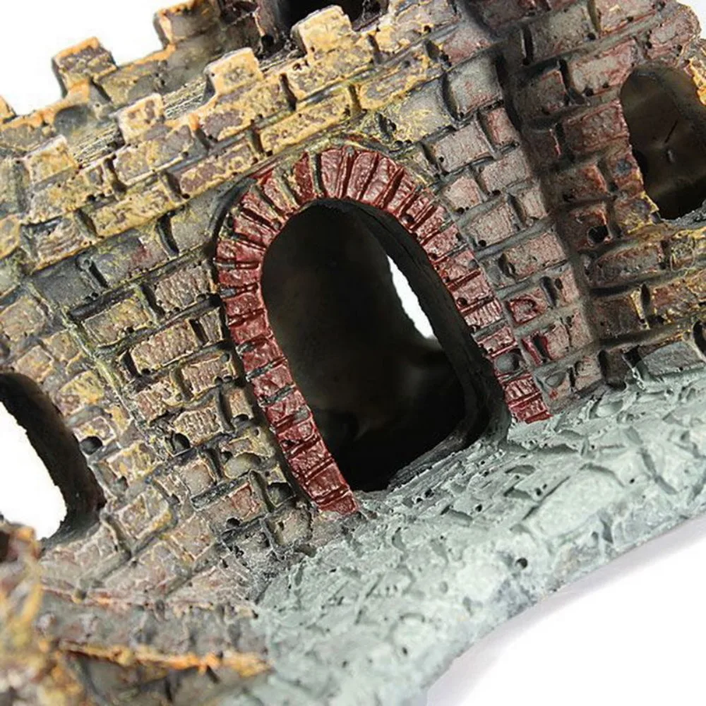 Castelo de Resina para Aquário 11 cm x 10 cm com Múltiplas Cavernas - Image 2