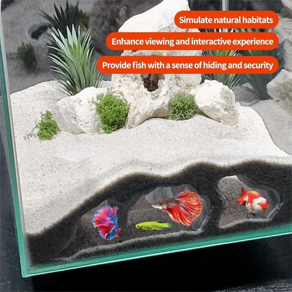 Caverna Subterrânea para Aquário de PLA 20 cm para Peixes - Imagem 5