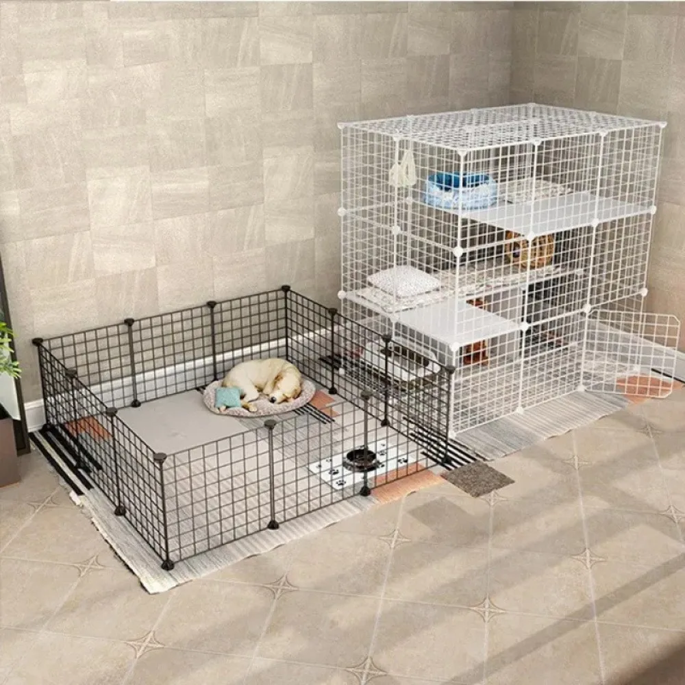 Casa Portátil Dobrável para Gatos com Múltiplas Portas e Janelas - Imagem 3